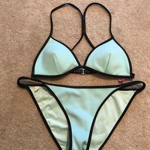 Teal Triangle bikini